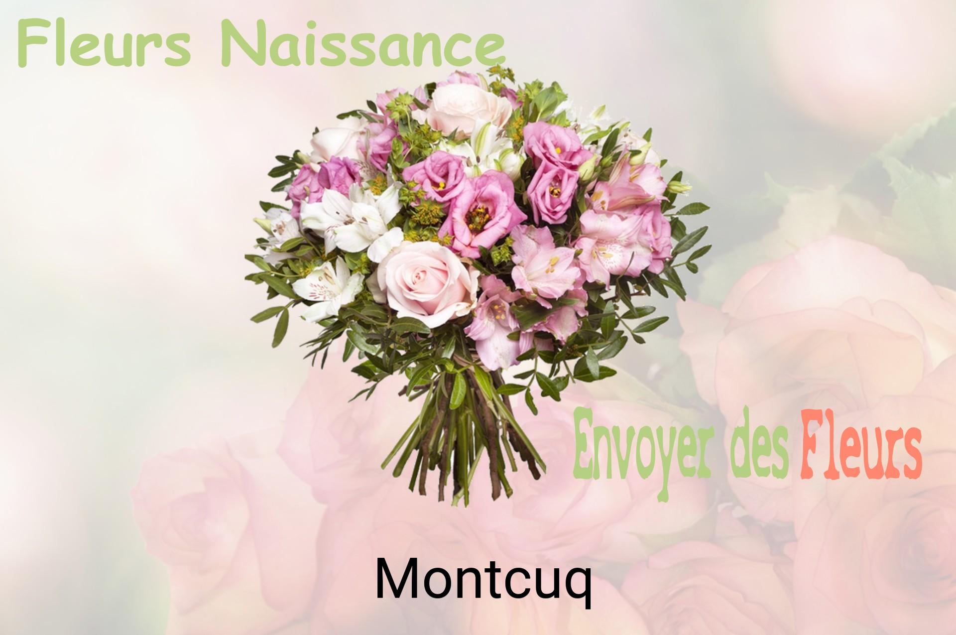 Bouquet de fleurs de naissance livré à Montcuq